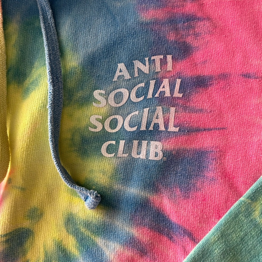 Anti Social Social Club tie dye hoodie